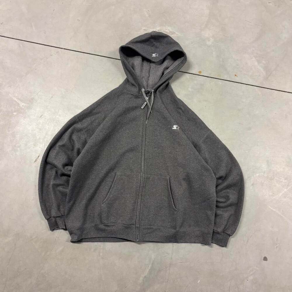 y2k vintage grey starter zip up jacket